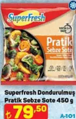 SUPERFRESH DONDURULMUŞ PRATİK SEBZE SOTE 450 G